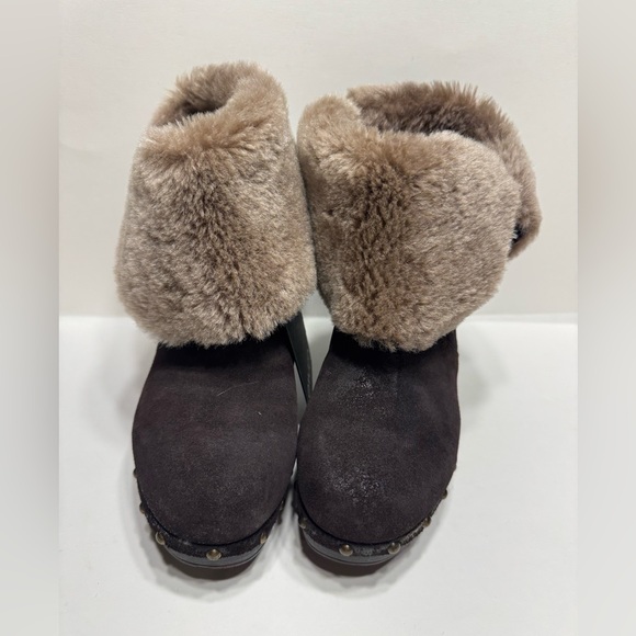 Emu Women's Vintage Brown Sheepskin Ankle Boots - Picture 5 of 8